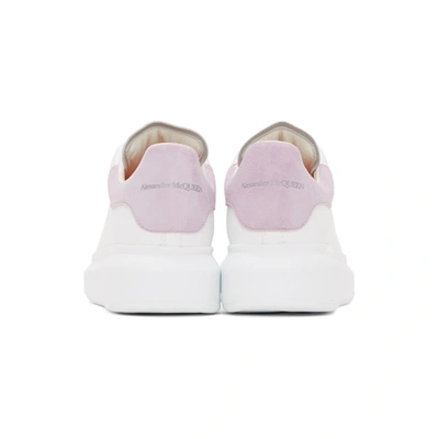 Shop Alexander Mcqueen Ssense Exclusive White & Purple Oversized Sneakers In 9799 Whtlil