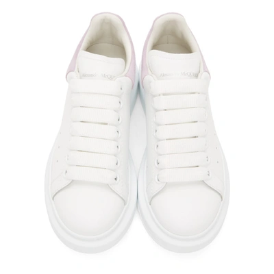 Shop Alexander Mcqueen Ssense Exclusive White & Purple Oversized Sneakers In 9799 Whtlil
