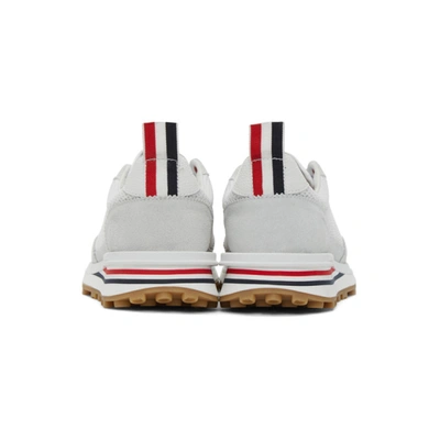 Shop Thom Browne White Tech Runner Sneakers In 100 White