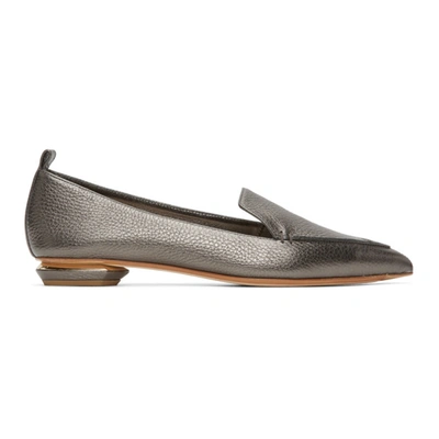 Shop Nicholas Kirkwood Grey Beya Loafers In N34 Pewter