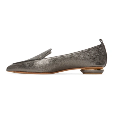 Shop Nicholas Kirkwood Grey Beya Loafers In N34 Pewter