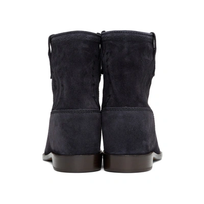 Shop Isabel Marant Black Embroidered Crisi Boots In 02fk Faded