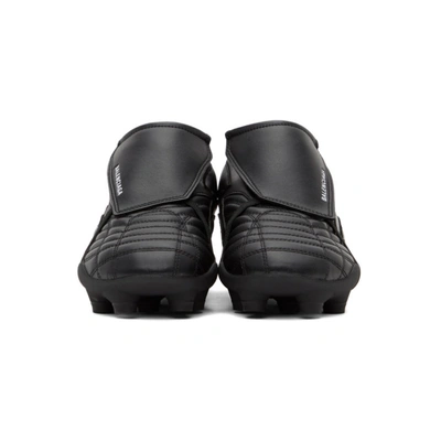 Shop Balenciaga Black Soccer Sneakers In 1090 Black