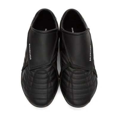 Shop Balenciaga Black Soccer Sneakers In 1090 Black