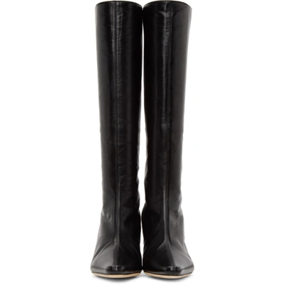 Shop By Far Black Creased Stevie 42 Boots In Bl Black
