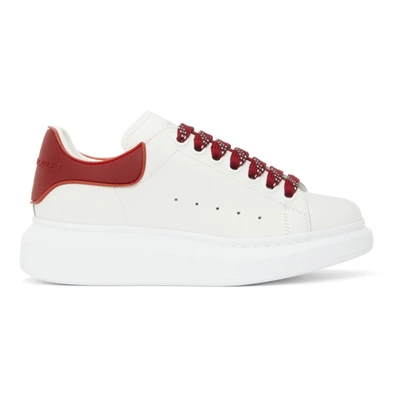 Shop Alexander Mcqueen White & Red Tpu Oversized Sneakers In 9727 Red
