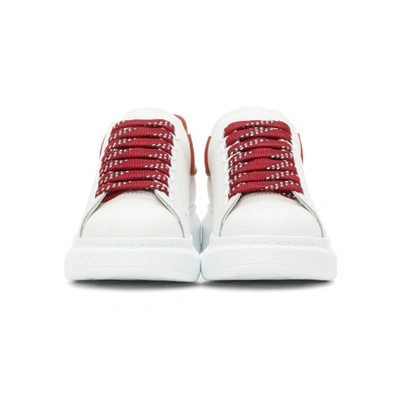 Shop Alexander Mcqueen White & Red Tpu Oversized Sneakers In 9727 Red