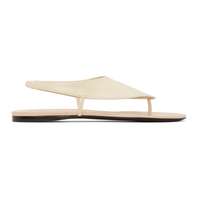 Shop The Row Off-white Ravello Sandals In Ivr Ivory