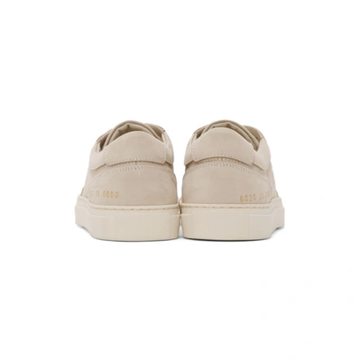 Shop Common Projects Beige Nubuck Classic Resort Sneakers In 0600 Nude