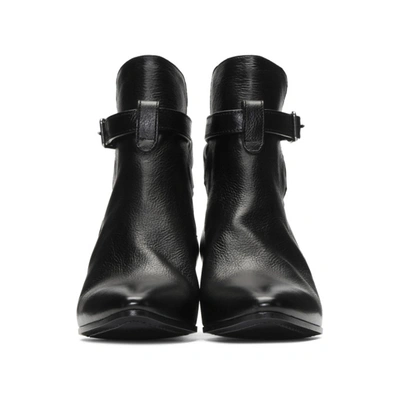 Shop Saint Laurent Black Wyatt Jodhpur Boots In 1000 Black