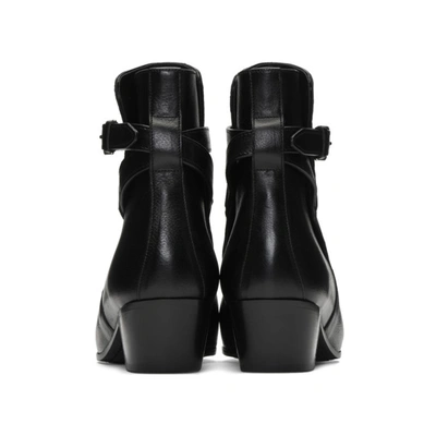 Shop Saint Laurent Black Wyatt Jodhpur Boots In 1000 Black