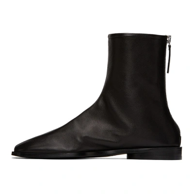 Shop Acne Studios Black Branded Ankle Boots