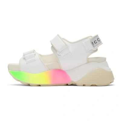 Shop Stella Mccartney White Fitzroy Sandals In K933 White