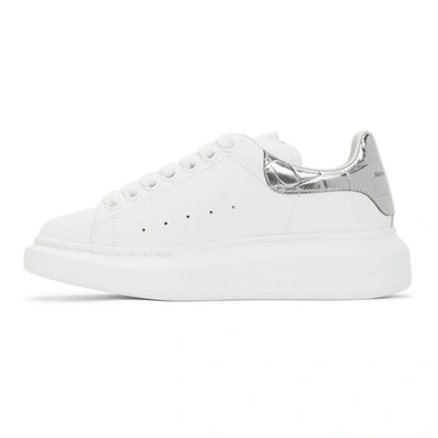 Shop alexander mcqueen Court Street Style Leather Logo Metallic Sneakers  (711132 wiaab - 1820) by sutong83gv