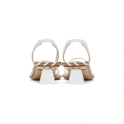 Shop Jacquemus Off-white 'les Sandales Valerie' Heeled Sandals In Off White