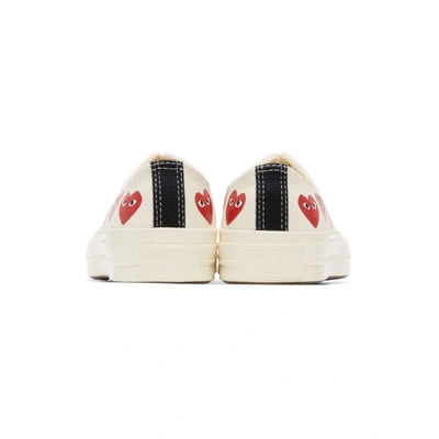 Shop Comme Des Garçons Play Khaki Converse Edition Multiple Heart Chuck 70 Sneakers In 1 Khaki
