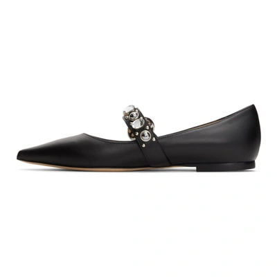 Shop Jimmy Choo Black Gela Flats In Black Mix