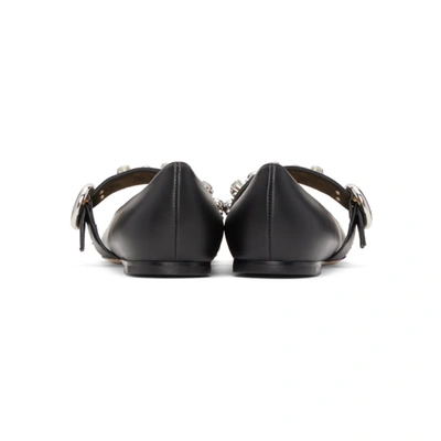 Shop Jimmy Choo Black Gela Flats In Black Mix