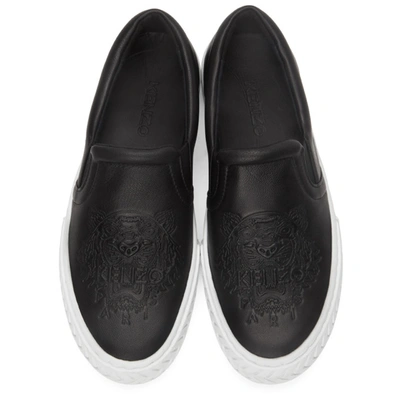 Shop Kenzo Black Tiger K-skate Sneakers In 99 Black