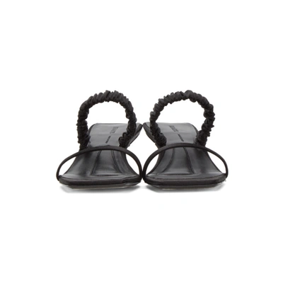 Shop Khaite Black Georgia Heeled Sandals In 200 Black