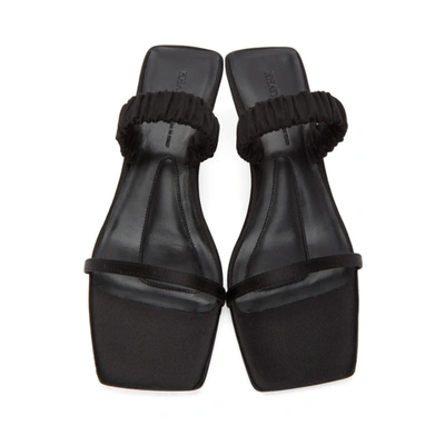 Shop Khaite Black Georgia Heeled Sandals In 200 Black