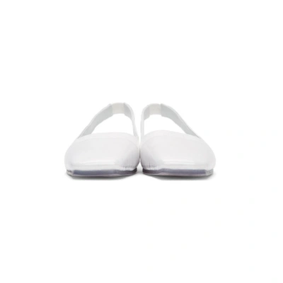 Shop Mm6 Maison Margiela White Transparent Sole Slippers In H7417 Trans