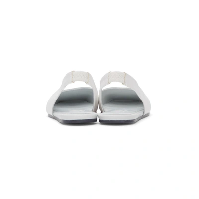 Shop Mm6 Maison Margiela White Transparent Sole Slippers In H7417 Trans