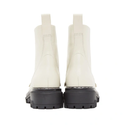Shop Rag & Bone Off-white Shiloh Zip Boots In Antique White