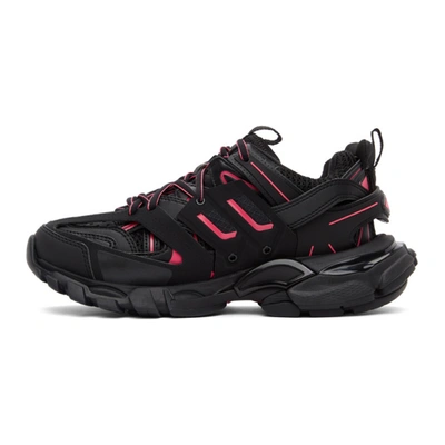 Shop Balenciaga Black & Pink Track Sneakers In 1055 Blk/pk