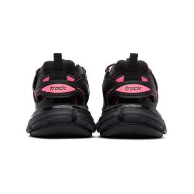 Shop Balenciaga Black & Pink Track Sneakers In 1055 Blk/pk