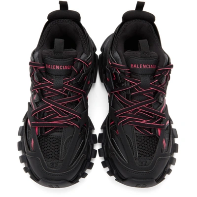 Shop Balenciaga Black & Pink Track Sneakers In 1055 Blk/pk