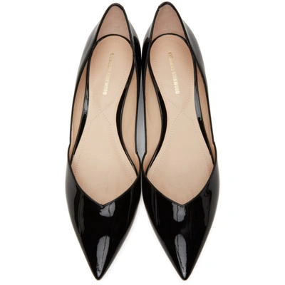 Shop Nicholas Kirkwood Black Patent Casati Dorsay Ballerina Flats In N99 Black