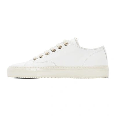 Shop Common Projects White Tournament Low Sneakers In 0506 White