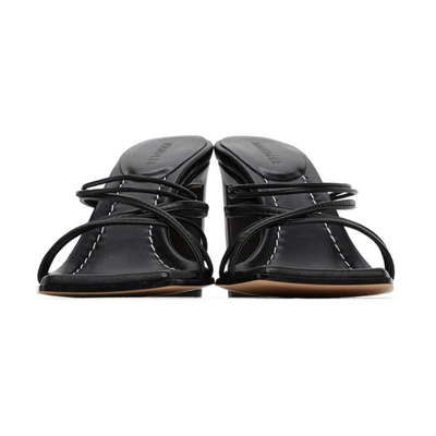 Shop Wandler Black Joanna Heeled Sandals In 3200 Black