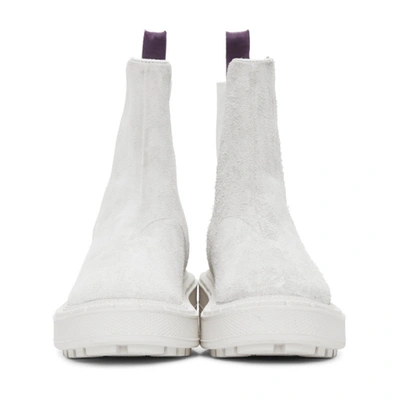 Shop Eytys Off-white Suede Rocco Boots