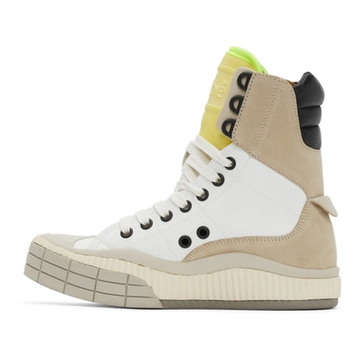 Shop Chloé White Clint High-top Sneakers In 111 White