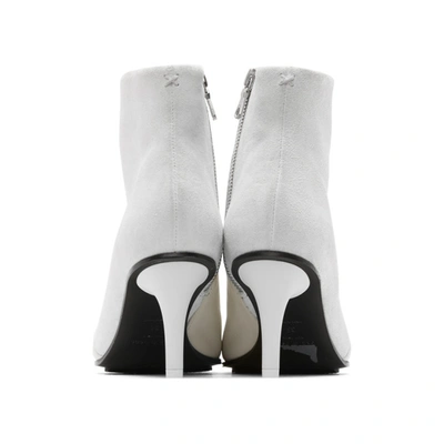 Shop Rag & Bone White Beha Moto Ankle Boots In 100 White