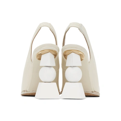 Shop Jacquemus White 'les Chaussures Valerie' Heels