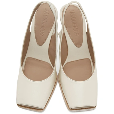Shop Jacquemus White 'les Chaussures Valerie' Heels