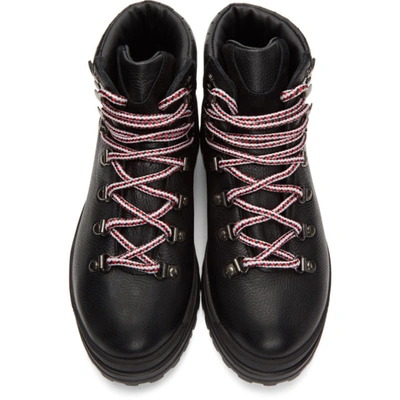 Shop Moncler Black Trekset Ankle Boots In 999 Black