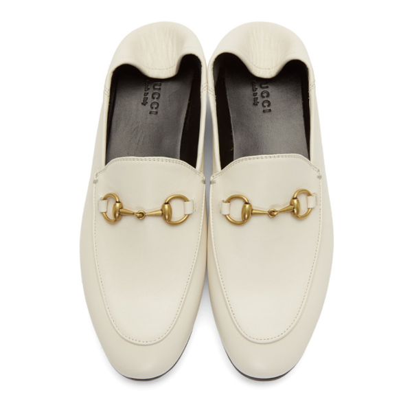 gucci brixton loafer white