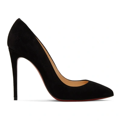 Shop Christian Louboutin Black Suede Pigalle Heels In Bk01 Black