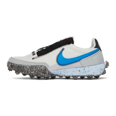 Shop Nike White Waffle Racer Crater Sneakers In 100 White