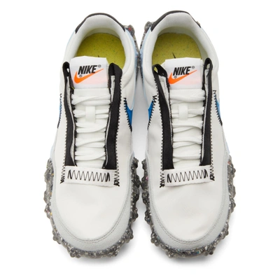 Shop Nike White Waffle Racer Crater Sneakers In 100 White