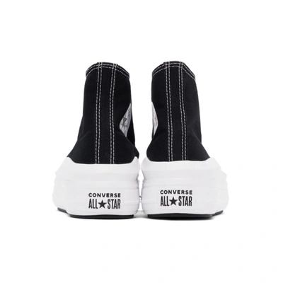 Shop Converse Black Chuck Taylor All Star Move Hi Sneakers In Black/ivory