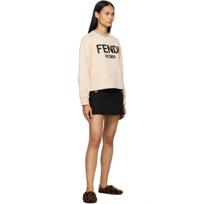 Shop Fendi Brown Shearling 'forever ' Loafers In F0r7r Fur