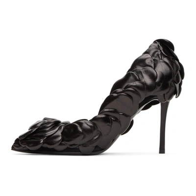 Shop Valentino Black  Garavani 03 Rose Edition Atelier Petal Heels In 0no Black