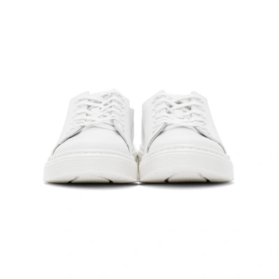 Shop Dr. Martens White Leather Dante Sneakers