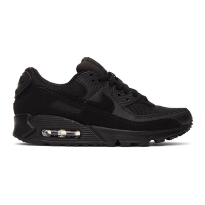 Shop Nike Black Air Max 90 Sneakers In 002 Black