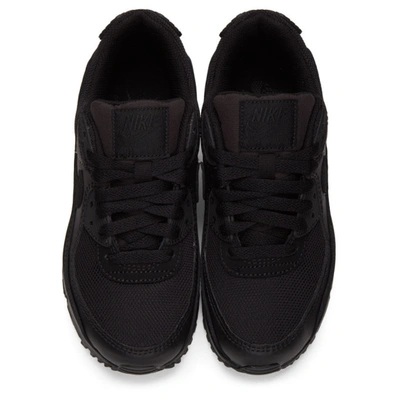 Nike Air Max 90 Leather, Suede And Mesh Sneakers In Black/black ... عطور روز ماري باريس Nike Air Max 90 Leather, Suede And Mesh Sneakers In Black/black ... عطور روز ماري باريس